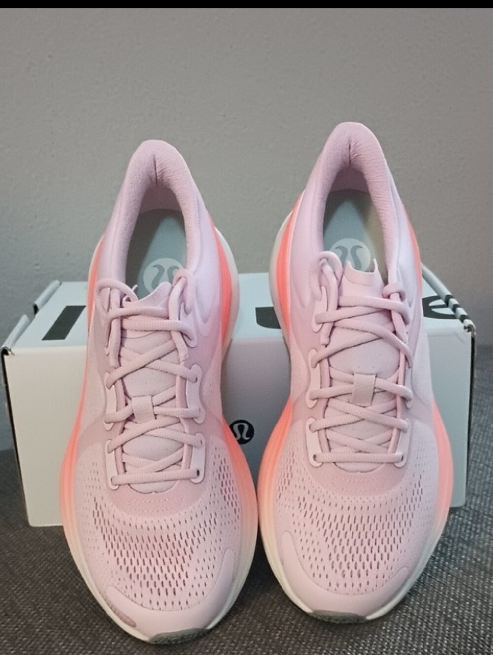 lululemon athletica Pink and Coral Womens Running Sneakers - Picture 9 of 10